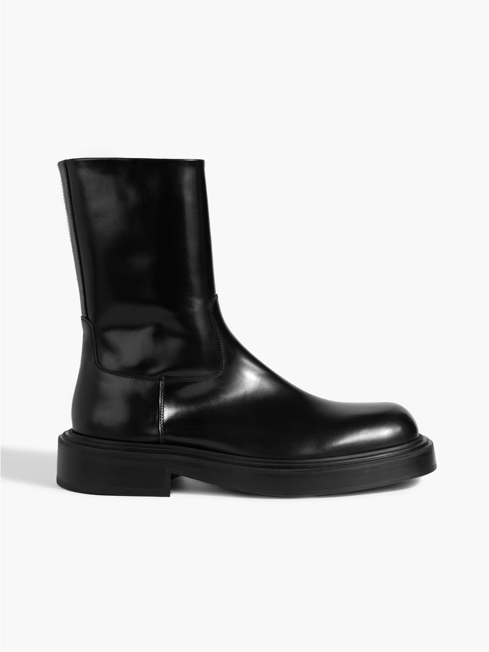 Ferragamo Farah Black Leather Chelsea Boots, Excellent Condition